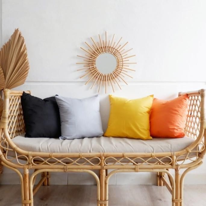 Update! Cushion Cover Katun Polos / Sarung Bantal / Bantal Sofa / Bantal Hias ,.