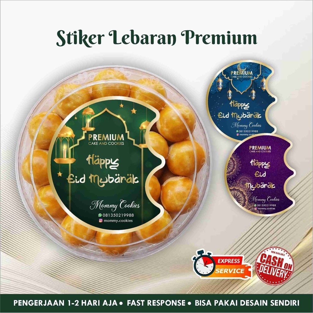 

[99 pcs] Stiker Lebaran PREMIUM Cromo / Eid Mubarak / Idul Fitri / Label makanan