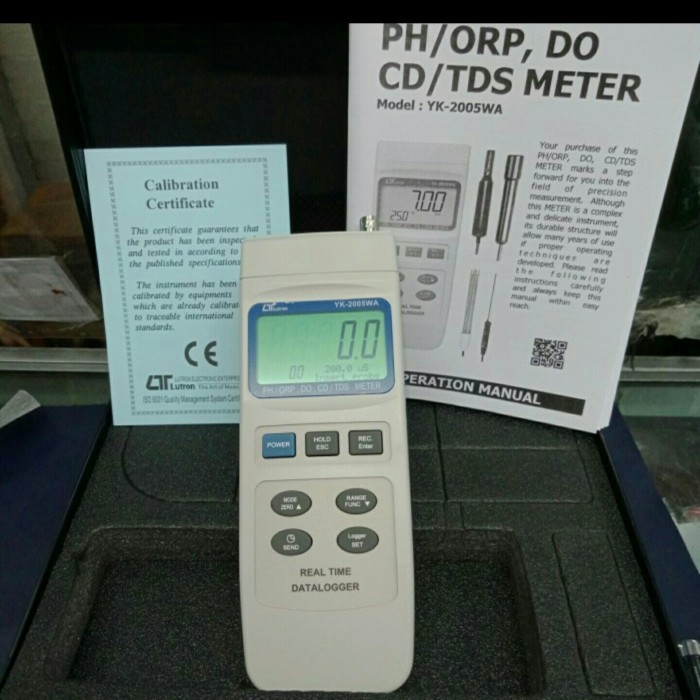 ✅Sale Ph Orp Do Cd/Tds Metter Lutron Yk-2005Wa Sensor Probe Belum Termasuk Terbatas