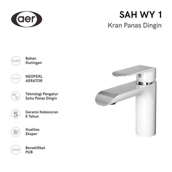 ✅Termurah Aer Sah Wy 1 Kran Wastafel Panas Dingin Aer Terbatas