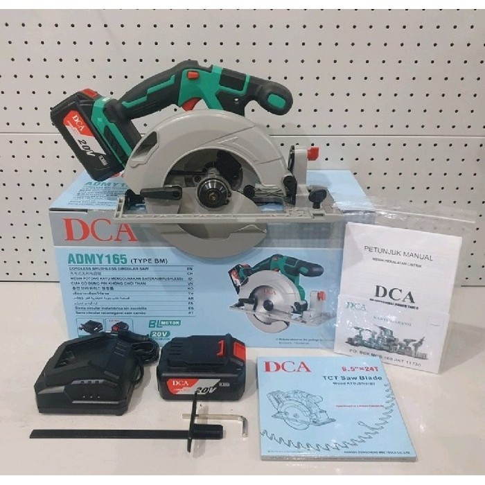 ✨New Dca Admy165 Bm Cordless Brushless Circular Saw Admy 165 Bm Berkualitas