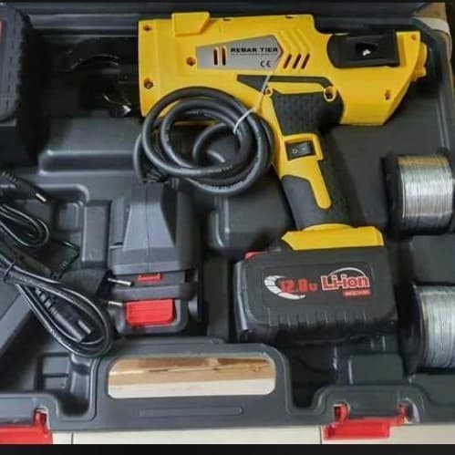 ✨New Ori Rebar Tier Cordless 128 V Rebar Tying Machine Pengikat Kawat Benrat Diskon