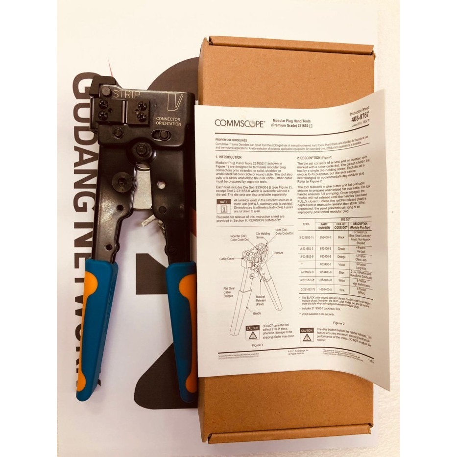 Amp / Tyco / Commscope Tang / Crimping Tool Rj45 Cat5 (Original )