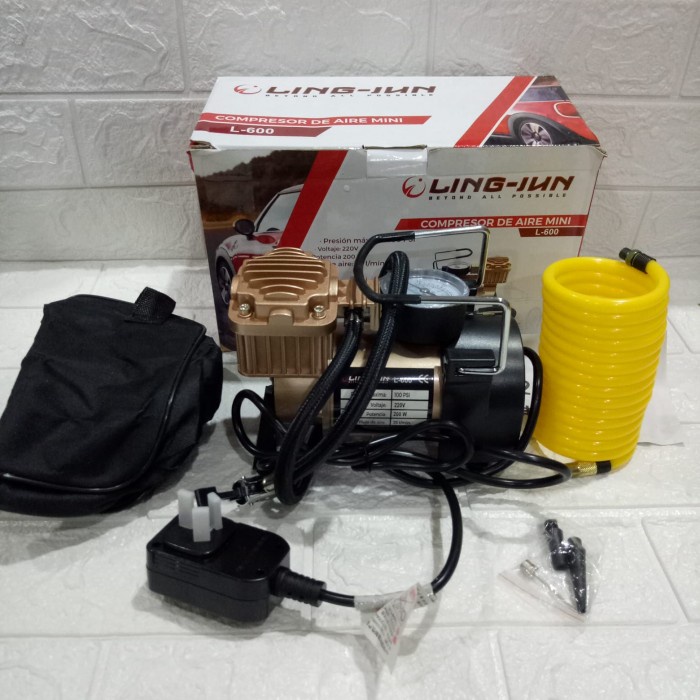 ✨New Ori New Kompresor Mini Pompa Angin Elektrik Ling - Jun L-600 220V Terbatas