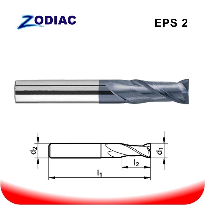 ✨Ori Zodiac Carbide Endmill 2 Flute For 55Hrc 16X100 Diskon