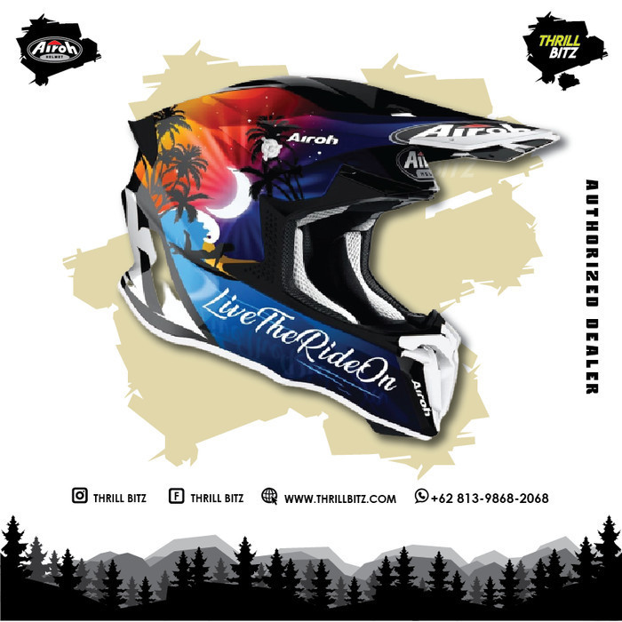 [Ori] Helm Airoh Twist 2.0 Lazyboy Gloss Motorcross Motocross Mx Size Xl Terbatas