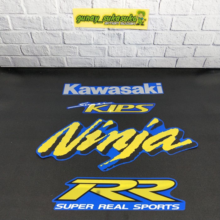 [New] Stiker Sticker Striping Ninja Rr Old Biru Zx Cbu Diskon