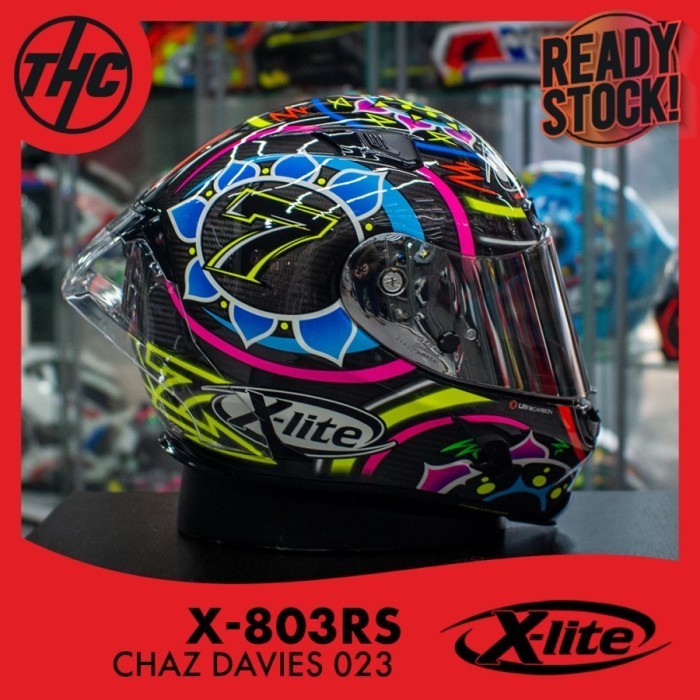[Ori] Xlite X-803 Rs Carbon Chaz Davies 023 Xlite X803 Full Face Helm Sni Berkualitas