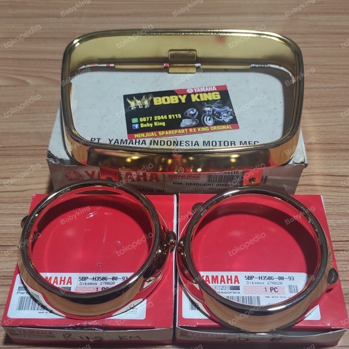 [Ori] Ring Lampu Rx King 2003 Se Gold Original Sepaket Terbatas