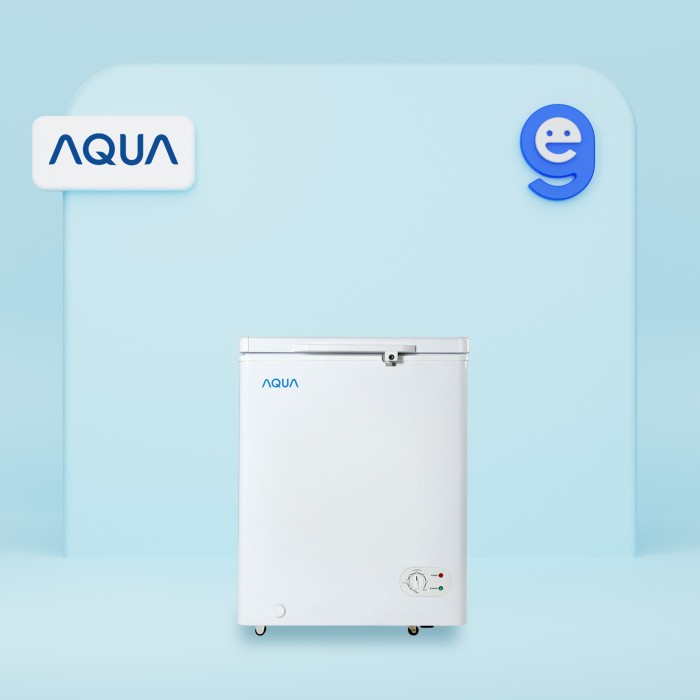 [New] Aqua Chest Freezer 160L Aqf160W / Aqf 160 W / Aqf 160W Berkualitas