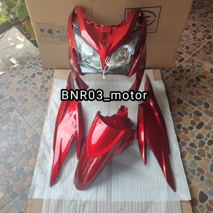 [New] Cover Body HalusReflektor Depan Motor Honda Vario Techno 125 Lama/Old Terbaru