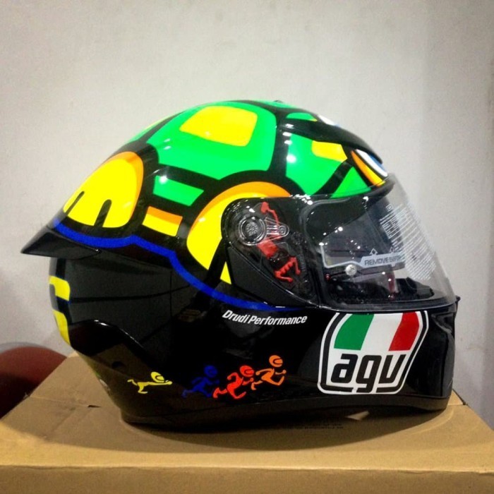 [Ori] Helm Agv K3Sv Motif Tartaruga Turtle Fullface Double Visor K3 Sv Terbaru