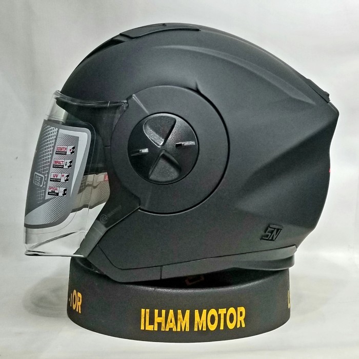 [Ori] Jpx X735 Solid Black Doff/Red Berkualitas