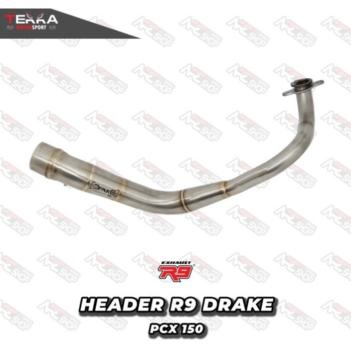 [Original] Header Drake Knalpot R9 Honda Pcx 150 Leher Knalpot Limited