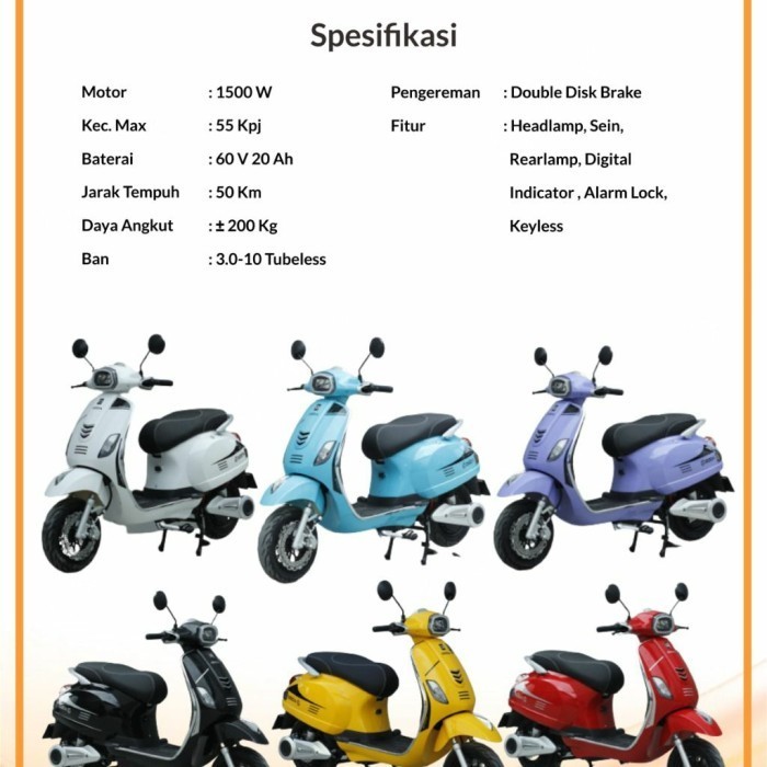 [Ori] Sepeda Motor Listrik Goda Golden Raptor 220 Bapp Terbaru