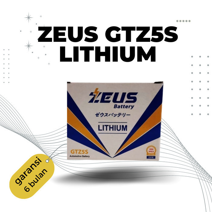 [Ori] Aki Motor Beat Vario 110 Gtz5S Zeus Lithium Aki Ringan / Aki Racing Terbatas