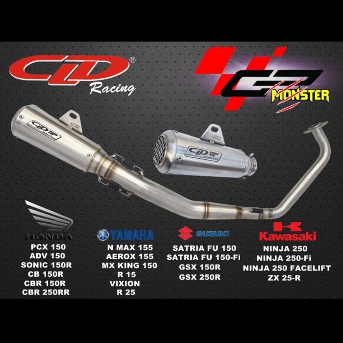 [Original] Knalpot Cld Racing Satria Fu150 Type Gp Monster Terbaru