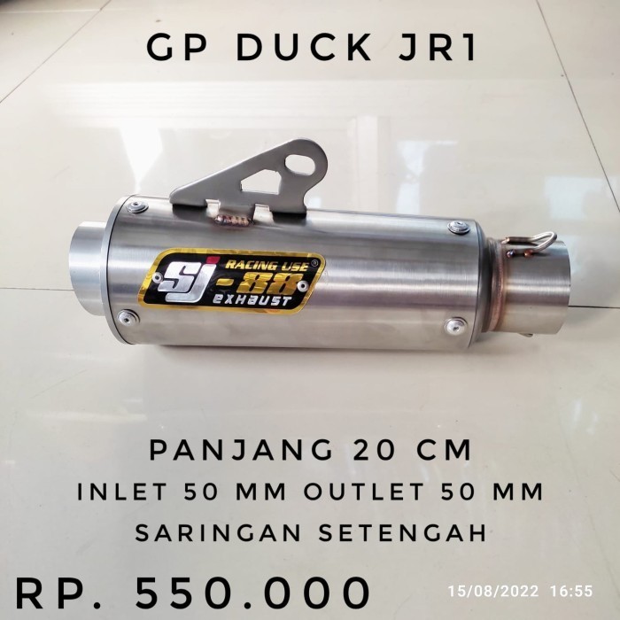 [Original] Silencer Knalpot Sj88 Gp Duck Jr1 Stainless Mix All Header Berkualitas