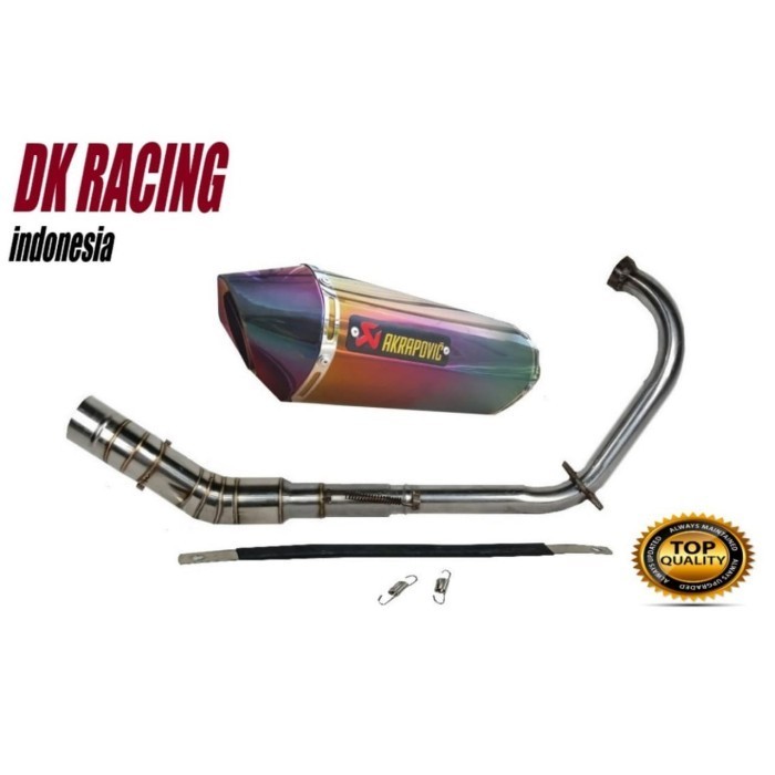 [Original] Knalpot Racing Honda Cbr 150 R K45 Akrapovic Layang Fullsystem Rainbow Diskon