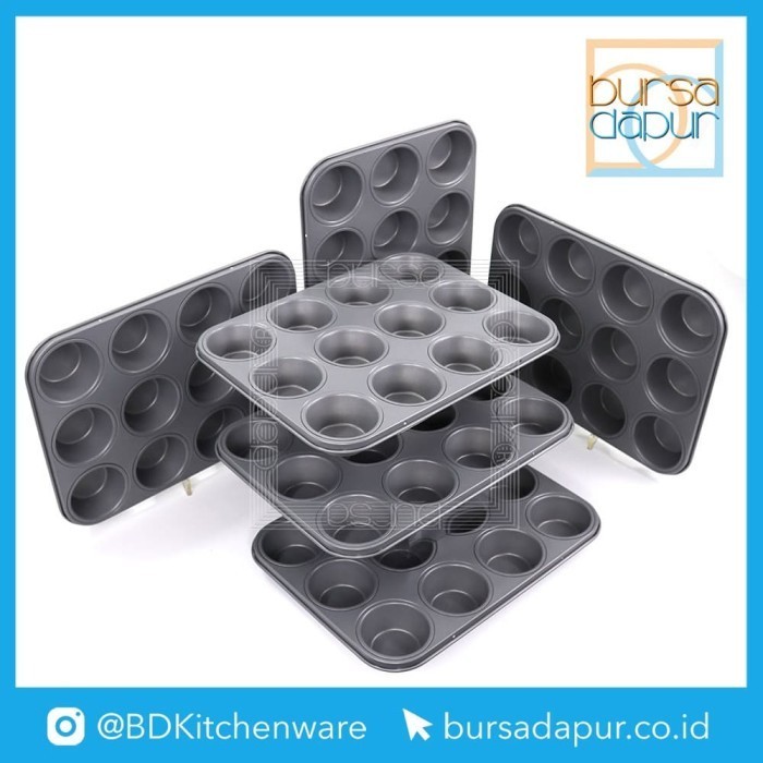 

[New Ori] Master Pastry Muffin 12 Cup - 6 Pcs / Anti Lengket Terbaru