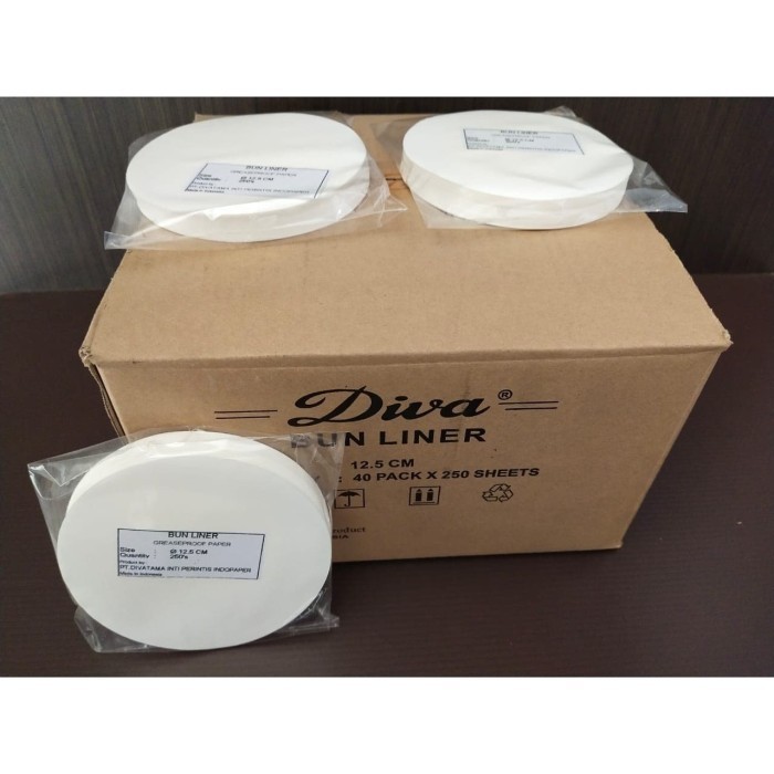 

[New Ori] Diva Bun Liner/ Kertas Bakpau Uk 12.5 Cm 1 Dus Limited