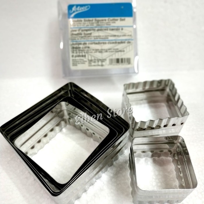 

[New Ori] Ateco Double Sided Square Cutter Set-6Pc Limited