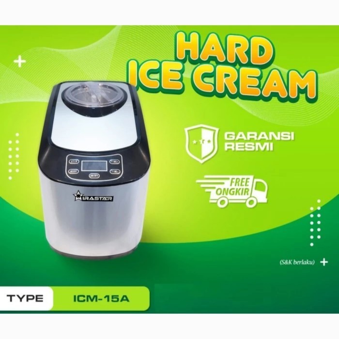 [New Ori] Wirastar Icm 15A Hard Ice Cream Machine / Mesin Es Krim Diskon