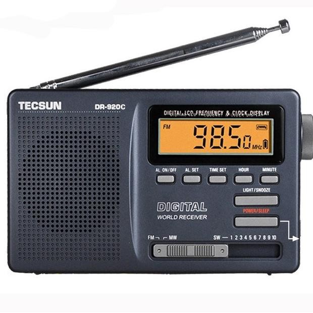 Tecsun DR-920C Radio Penerima FM AM SW 12 Band Digital