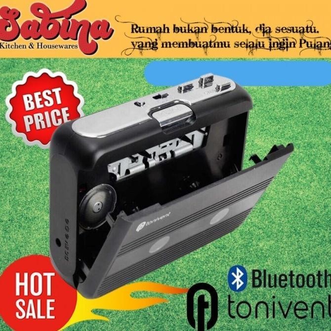 Pemutar Kaset Walkman Player Tape Bluetooth FM Radio