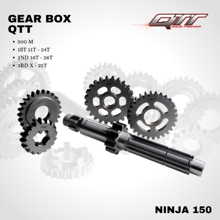 ✅Baru Gear Rasio Gear Box Qtt Ninja Kr R / Rr 500M Diskon