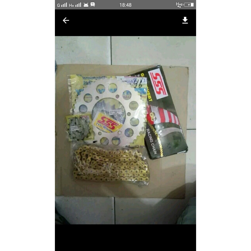 ✅Baru Gear Set Sss 428 Rantai Sss Hsbt Original 140L Byson R15 Xdbe Vixion Terbatas