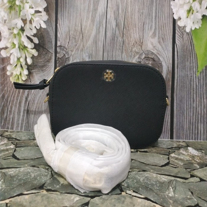 ✅New Tory Burch Bag Emerson Round Cross-Body Black/001 Terbaru