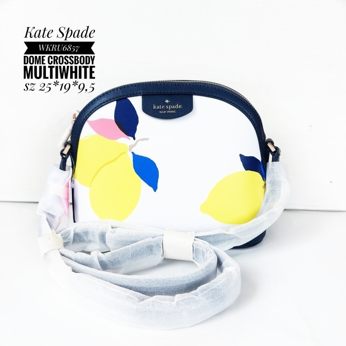 ✅New Tas Wanita Branded Original Ks Dome Crossbody White Multi Berkualitas