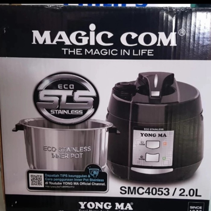 [Baru] Magic Com Yongma Stainless 2. Liter Diskon
