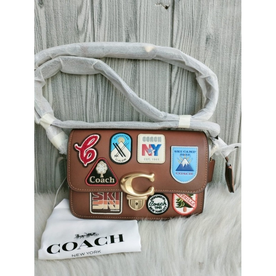 ✅New Tas Branded Studio Shoulder Bag 19 With Patches Diskon