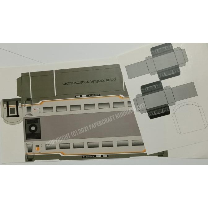 

Stiker Pola Papercraft Kereta Eksekutif Abu Abu Kaca Lebar Skala 87