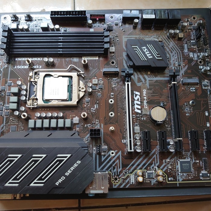 paketan motherboard Mobo msi z390 a pro + i5 9600kf + ddr4 xpg 16gb