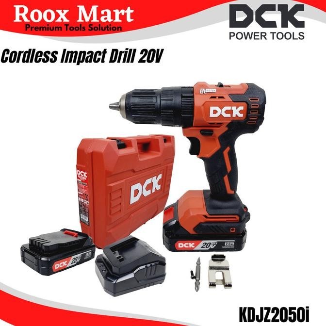 Baru Cordless Hammer Drill KDJZ2050i 20V Bor Impact Baterai DCK KDJZ2050