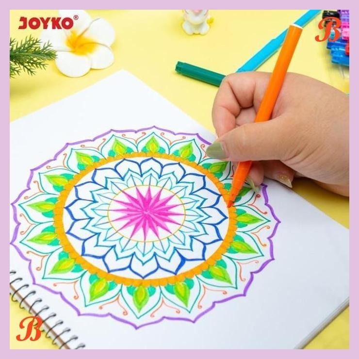 

| KG | JOYKO COLOUR PEN MARKER SPIDOL PEN 12 24 WARNA JOYKO CLP-60