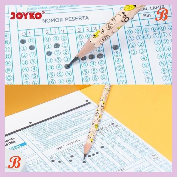 

| KG | JOYKO PENCIL PENSIL KAYU JOYKO 2B MOTIF ANAK LUCU UJIAN P-8133 [12PCS]