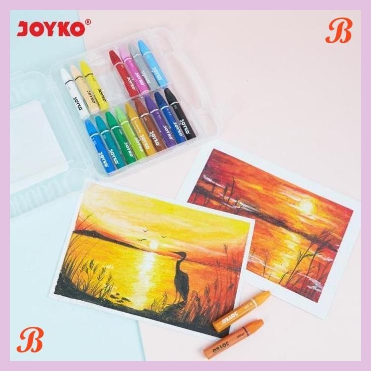 

| KG | JOYKO OIL PASTEL CRAYON 12 24 36 48 55 COLOURS KRAYON JOYKO MINYAK