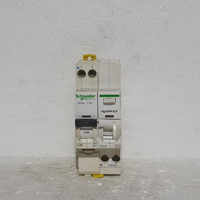 [New Ori] Rcbo Idpn N Vigi Schneider 1P 6A 30Ma / Elcb Schneider 1PN 6A 30Ma Limited