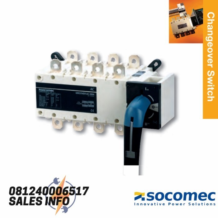 [New] Changeover Switch - Cos Socomec Sircover 4P 250A 4 P 250A Berkualitas