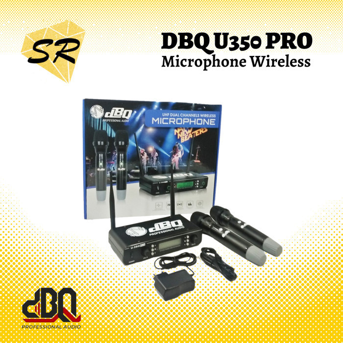 [Ori] Microphone Mic Dbq U350 Pro Mic Wireless Professional Terbatas