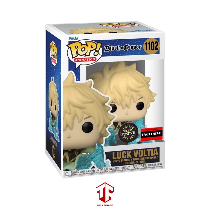 [Ori] Funko Pop Animation Black Clover Luck Voltia Glow Chase Exclusive Limited