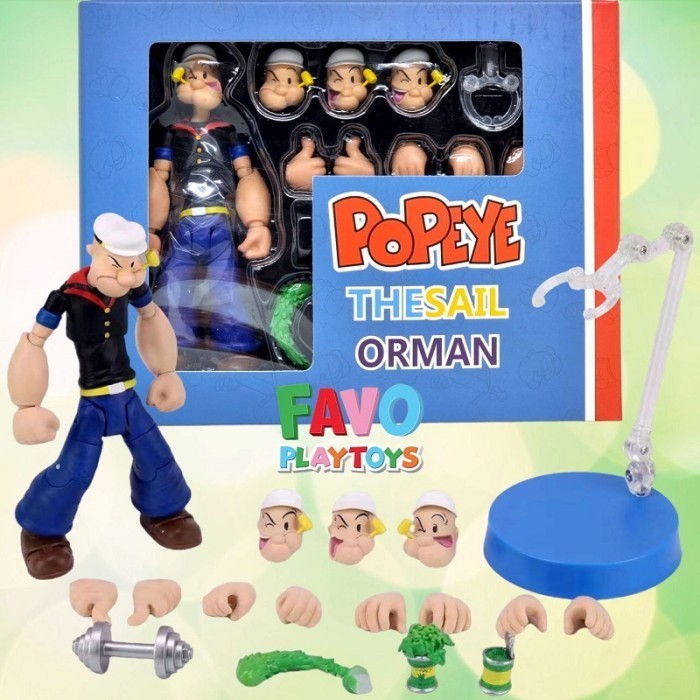 [Ori] Dasin Model 1/12 Popeye The Sailor Man Great Toys Action Figure Diskon