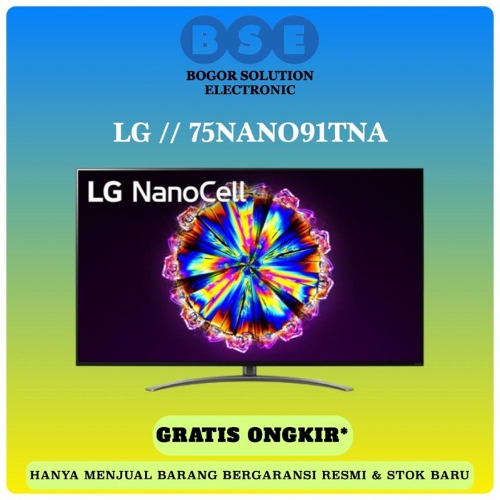 [New] Led Tv Lg 75Nano 75 Inch Nano Cell 75Nano91Tna 4K Smart Lg 75Nano91 Terbaru