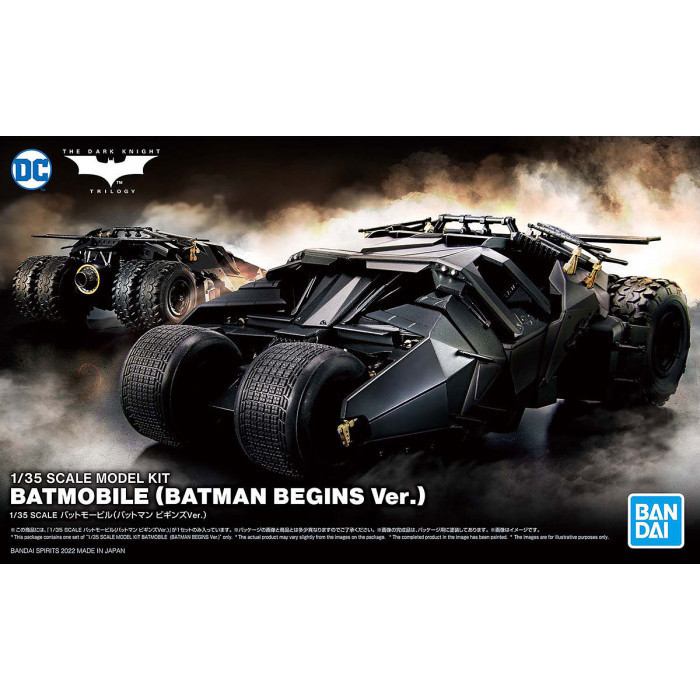 [Ori] 1/35 Batmobile Batman Begins Ver. Dc Bandai Terbaru