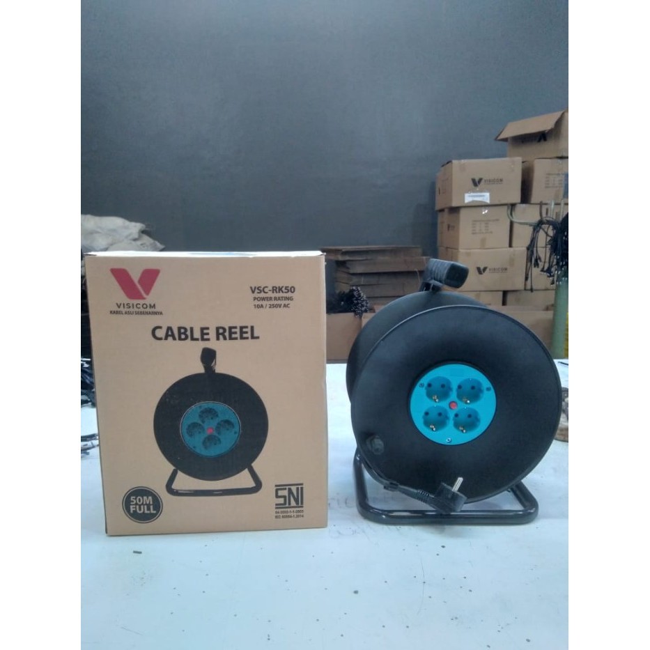 [New] Kabel Roll Visicom 50 Meter Vsc 50 Rk Heavy Duty Sni Original Visicom Terbatas