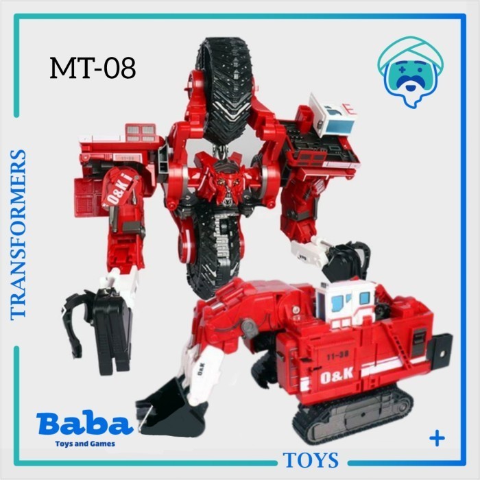 [Ori] Transformers Deformation Mechanical Team Mt-08 Devastator Scavenger Terbaru